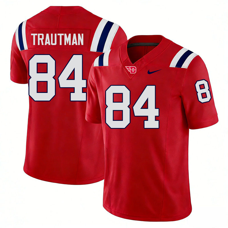 Dayton Flyers #84 Adam Trautman College Football Jerseys,Uniforms-Red